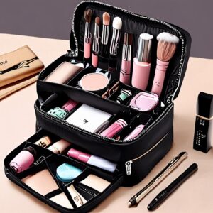 Top 5 Best Women's Large Travel Makeup Bags with Compartments