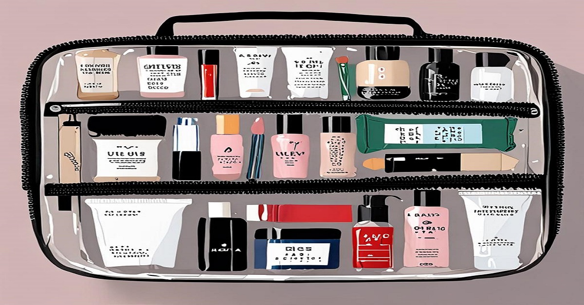 TSA-Approved Travel Makeup Bags for Liquids and Toiletries